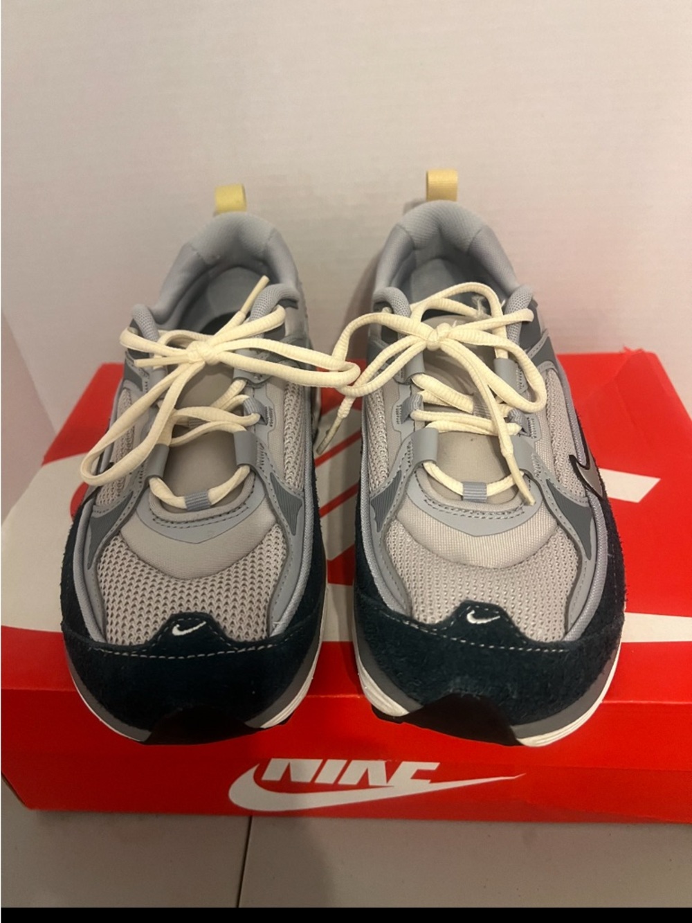 Nike Women’s Gray, Black and Cream Running Sneakers